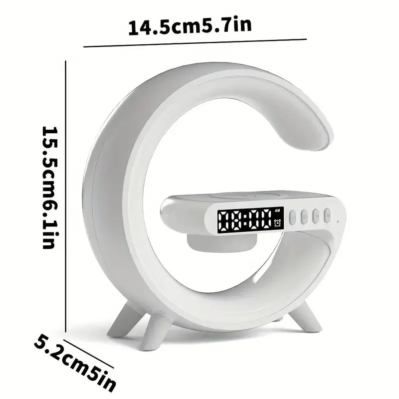 G-shaped Wireless Charger Alarm Clock